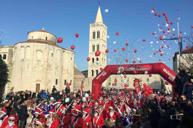 Advent in Zadar Santa Clause race