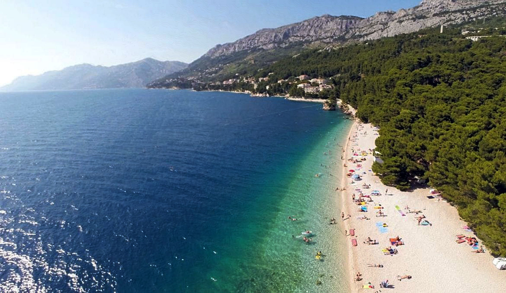 Plaža Punta rata u Brelima smještaj i apartmani u okolici Apartmanija.hr